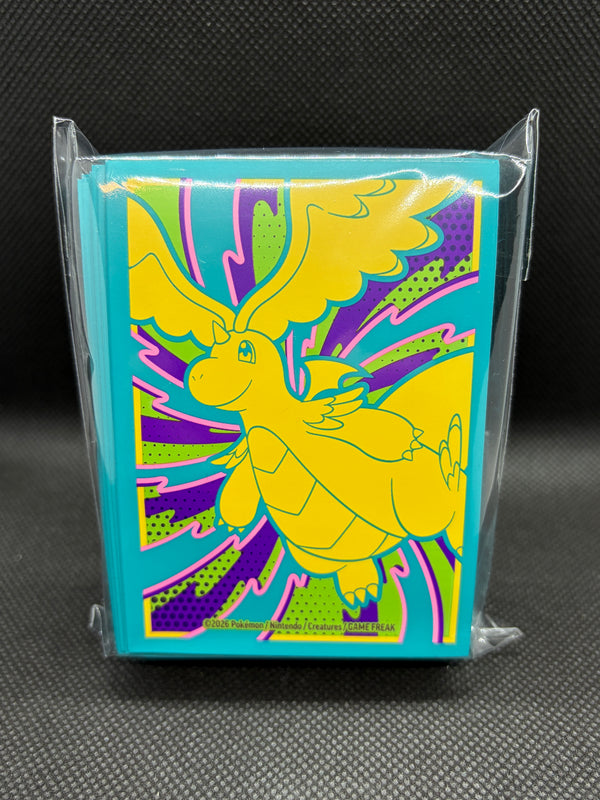 Mega Dragonite Ascended Heroes Premium Card Sleeves. Front view of sealed packet. 