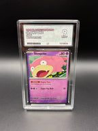 English Slowpoke #086 Black Star Promo 2026 Pokémon blister pack promo card in an ACE 9 Mint graded slab, front view
