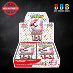 151 Booster Box Sealed Japanese Pokemon Front
