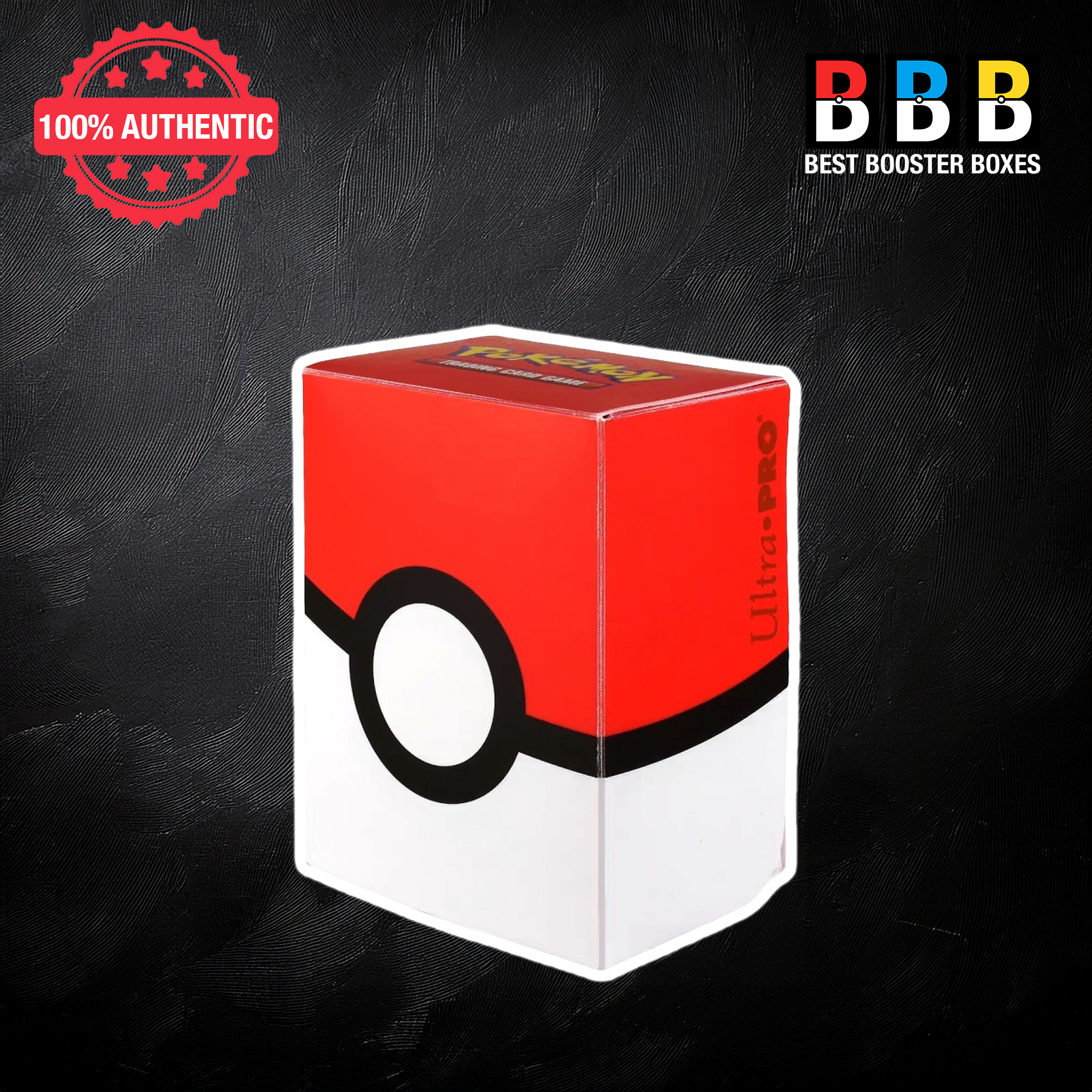 Ultra PRO Pokémon Poké Ball Deck Box by Best Booster Boxes – red and white card storage case holding up to 82 sleeved cards