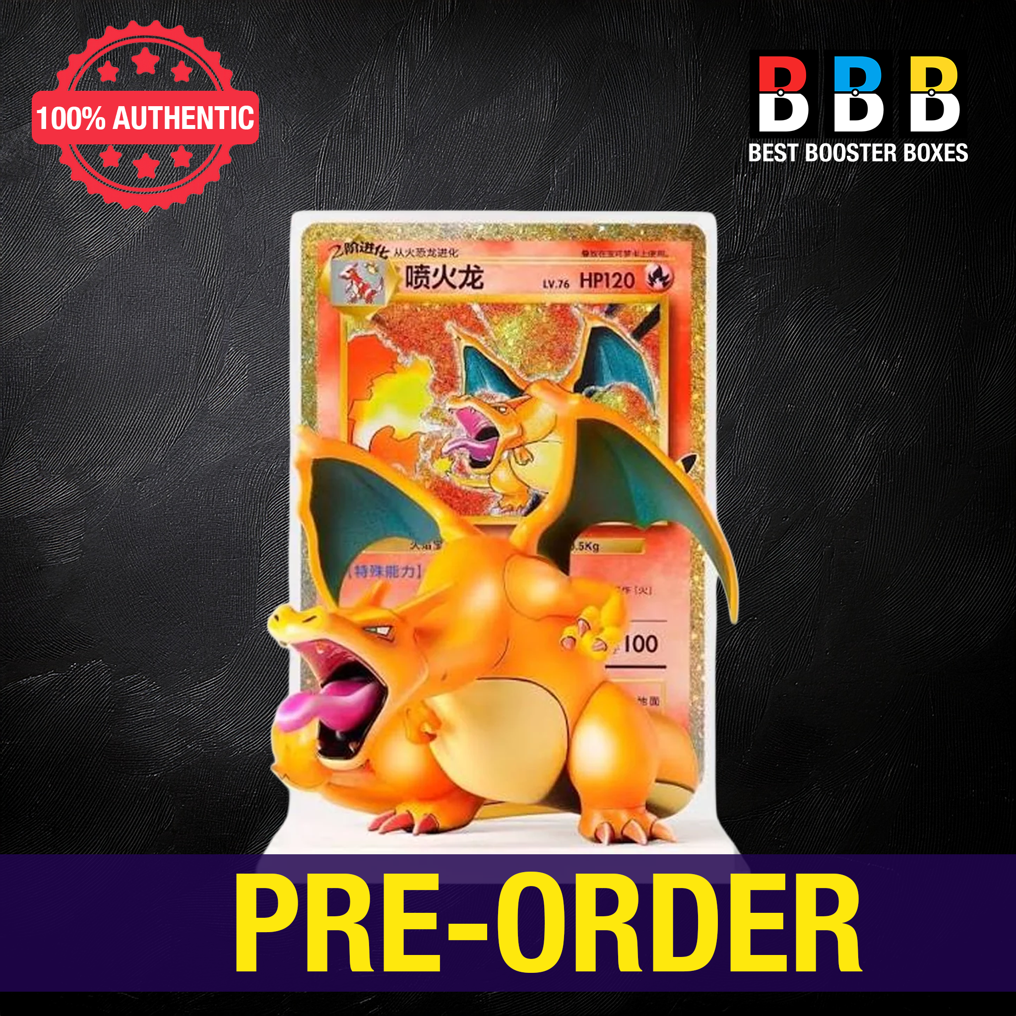 Pokémon 30th Celebration Charizard Collector's Figure and Oversized Chinese Promo Card – Pre-Order | Best Booster Boxes UK