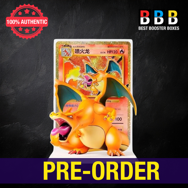Pokémon 30th Celebration Charizard Collector's Figure and Oversized Chinese Promo Card – Pre-Order | Best Booster Boxes UK