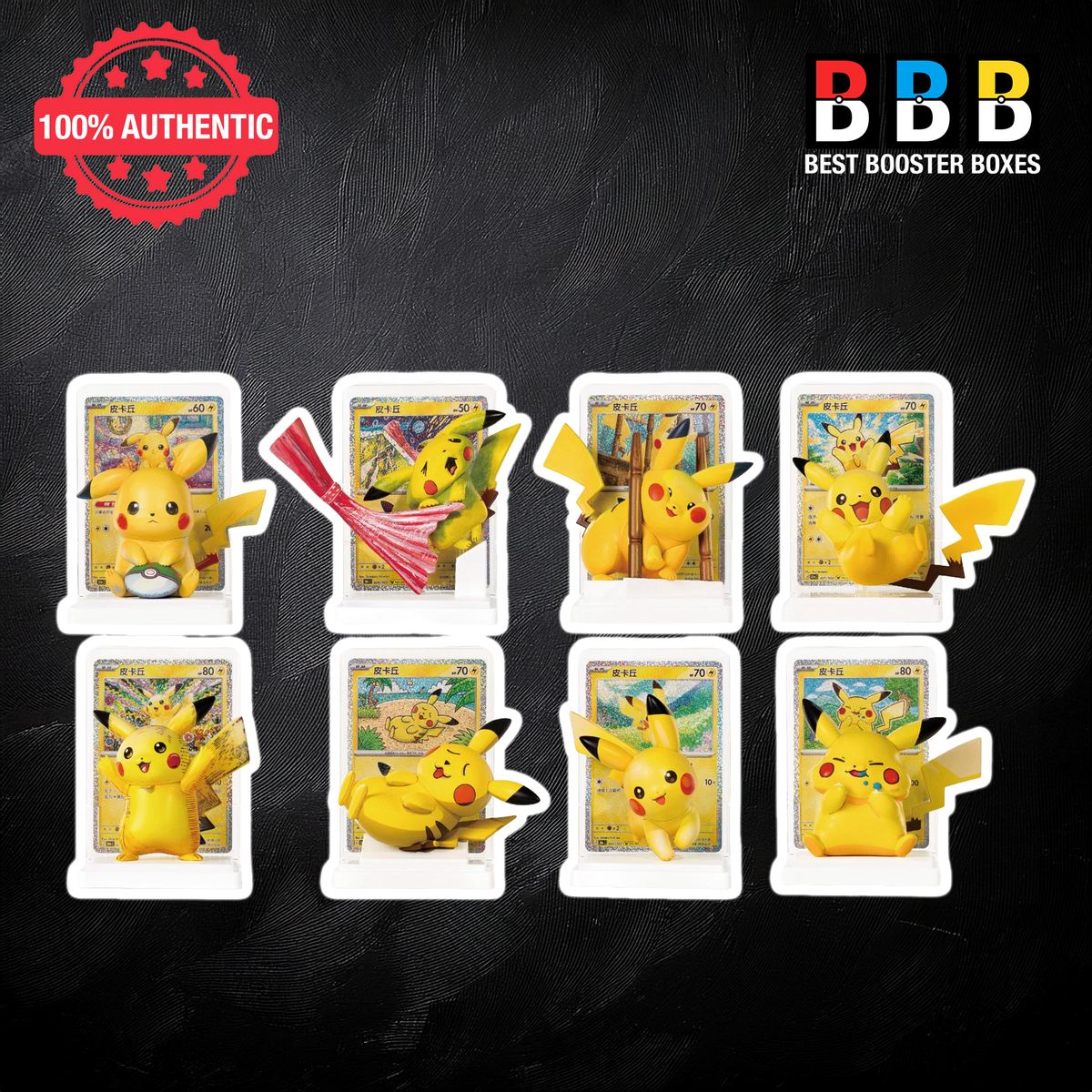 Pokémon 30th Celebration Pikachu Figure and matching foil card pairs – Simplified Chinese TCG blind box collectibles, random assortment