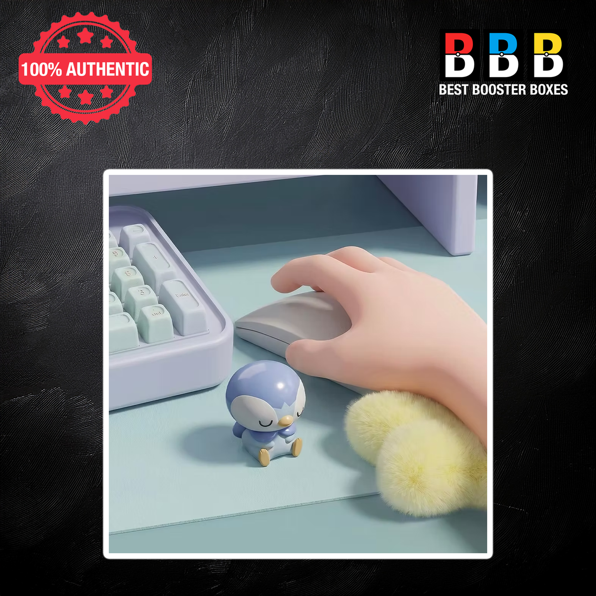 Piplup PokéPeace Nap figure on a soft cloud base