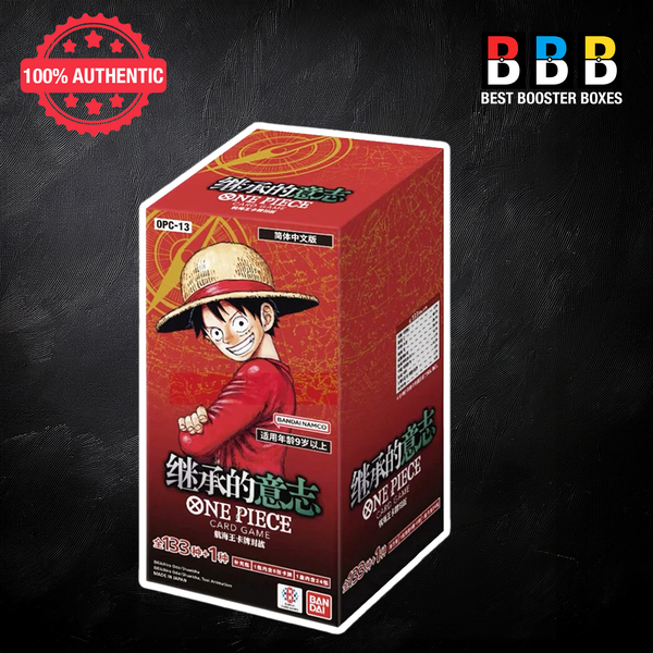 One Piece OPC-13 Inherited Will Sealed Chinese Booster Box – 24 Packs, Factory Sealed