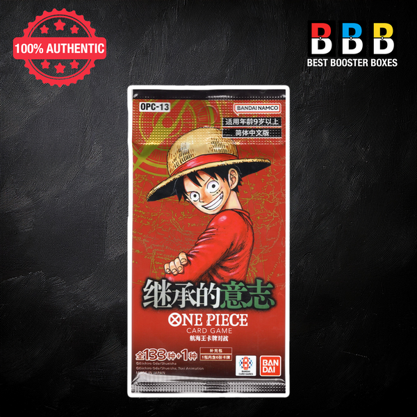 One Piece Inherited Will Chinese Booster Pack OPC-13 – Factory Sealed, 6 Cards
