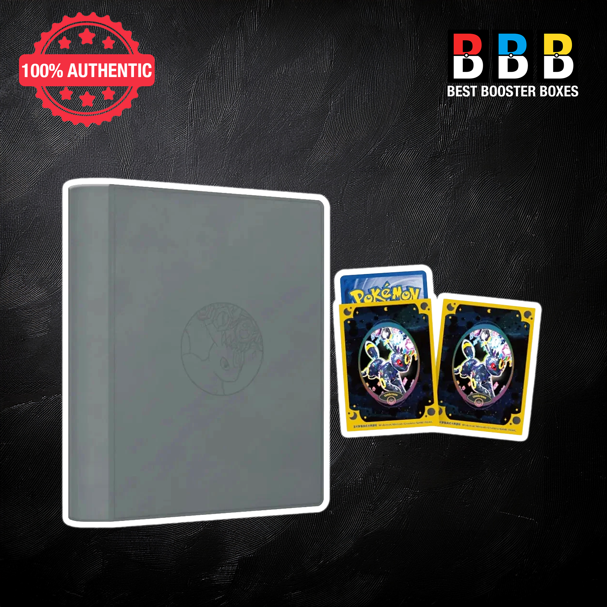 Pokémon Umbreon Collection Binder and Card Sleeves — Included in Terastal Grand Gathering Gift Box (csv9.5 C)