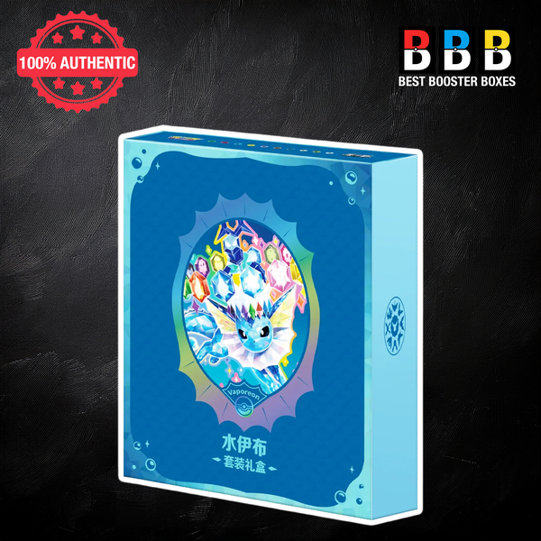 Pokemon Terastal Gathering Vaporeon Binder Gift Box Simplified Chinese – Sealed TCG Gift Set csv9.5