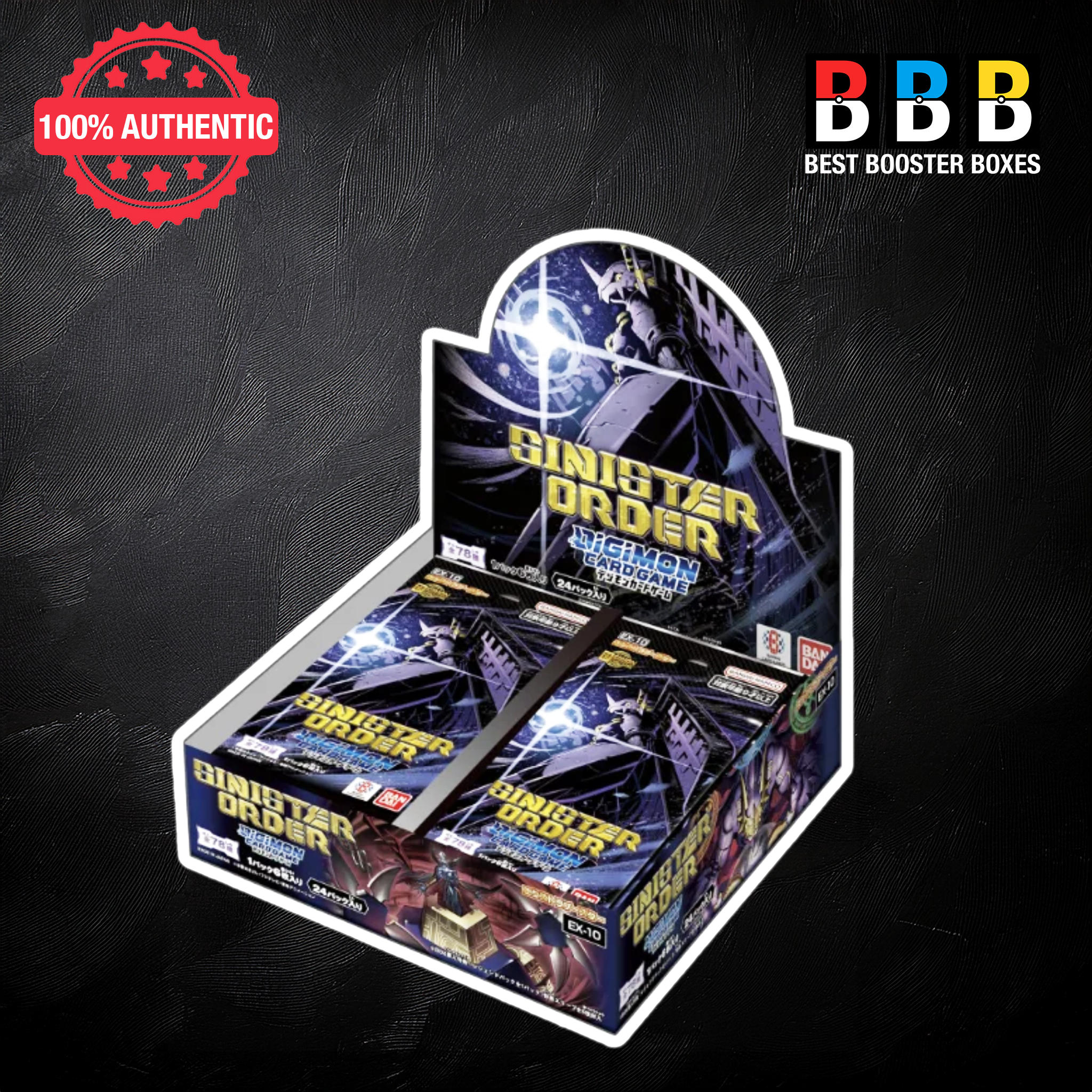 Digimon Sinister Order EX10 Sealed Booster Box – 24 packs, 12 cards each, factory sealed, UK stock