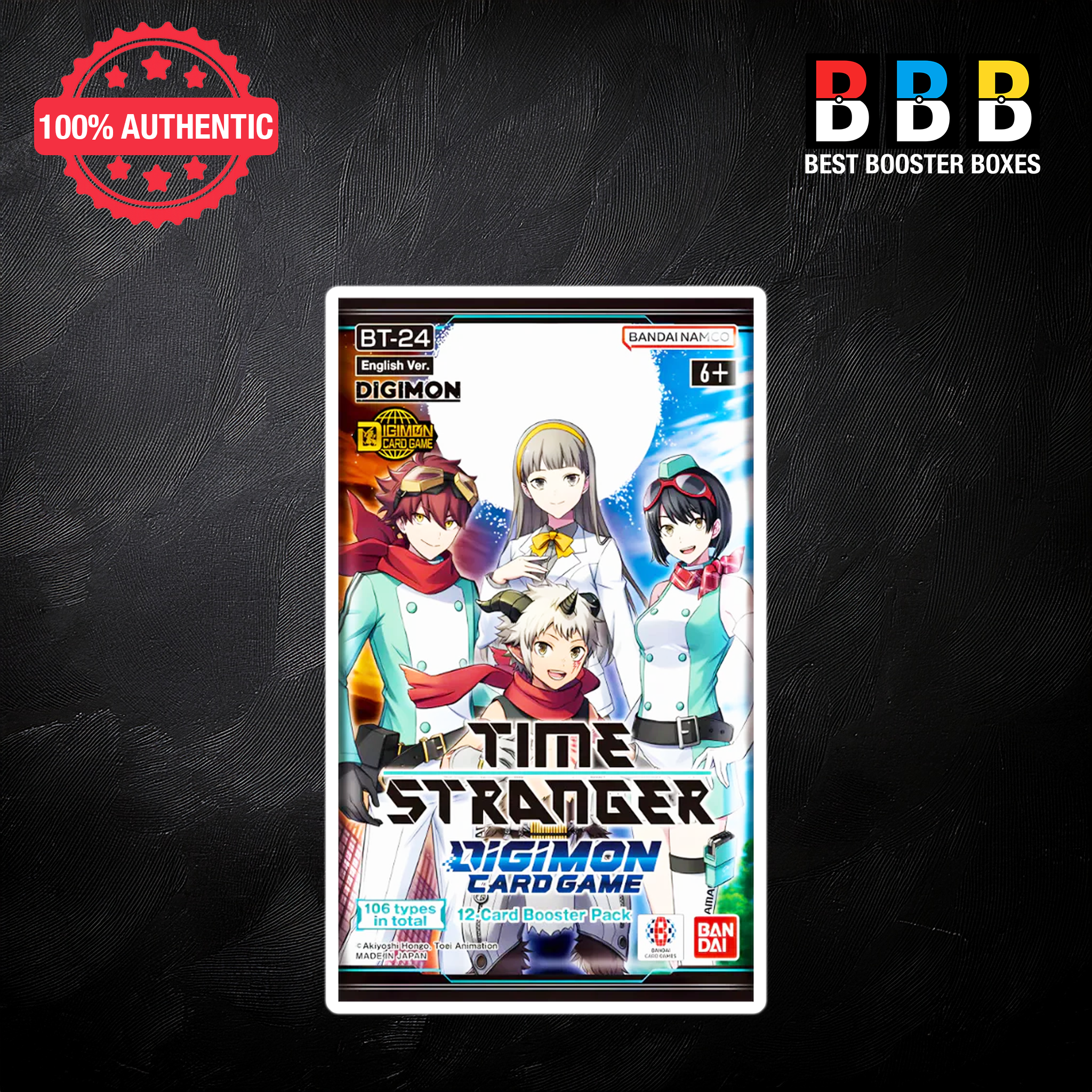 Digimon Time Stranger BT24 Sealed Booster Pack – 12 cards each, factory sealed, UK stock
