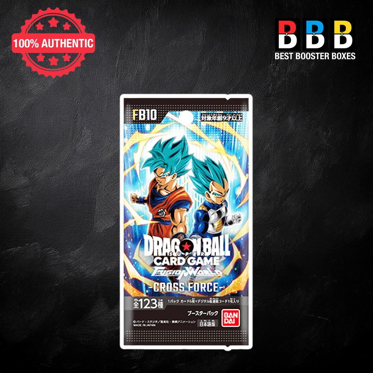 Dragon Ball Super Fusion World Cross Force FB10 Japanese booster pack - 6 cards in each