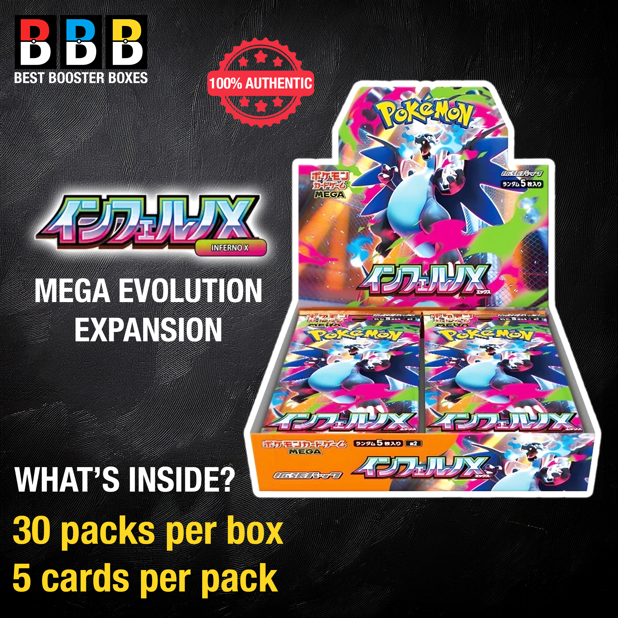 Inferno X Booster Box Sealed Japanese Pokemon Product Details