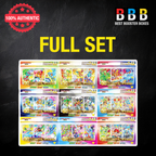 Pokémon Japanese First Partner 30th Celebration full set, showing nine boxed sets featuring starter Pokémon from each region