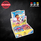 Disney Lorcana Hyperia City Japanese booster display box with Miguel artwork and booster packs