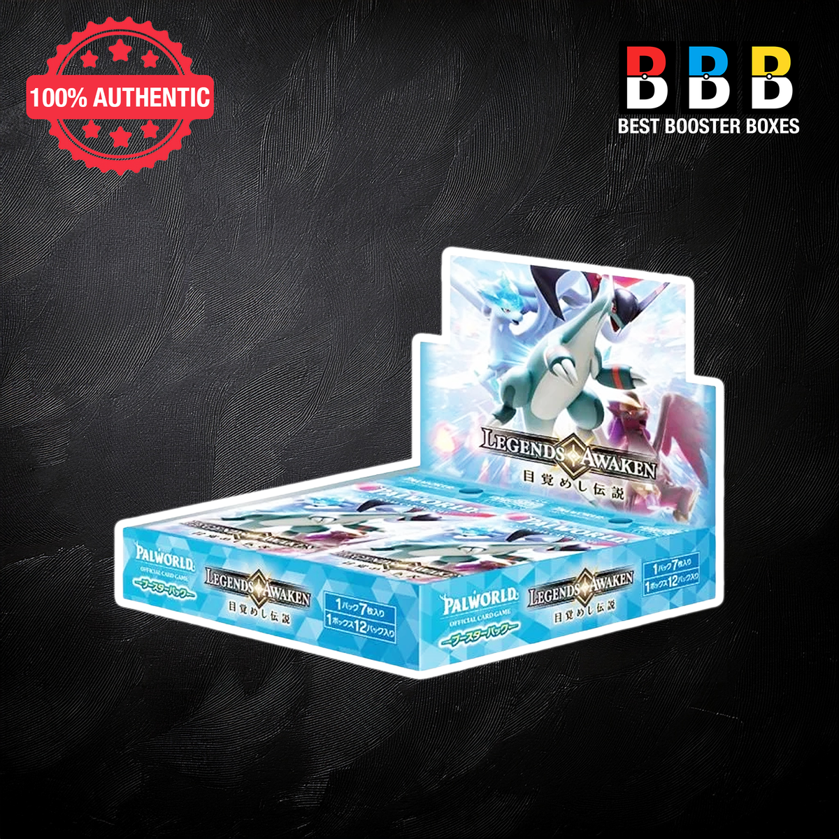 Palworld TCG Legends Awaken Japanese Vol 2 booster box displaying booster packs