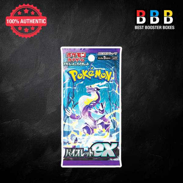 Sealed Pokémon Violet Ex Japanese Booster Pack sv1V — 5 cards per pack, factory sealed, Best Booster Boxes UK