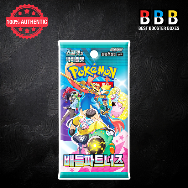 Battle Partners Booster Pack Sealed Pokémon Korean sv9 trading card game pack with premium collectible cards