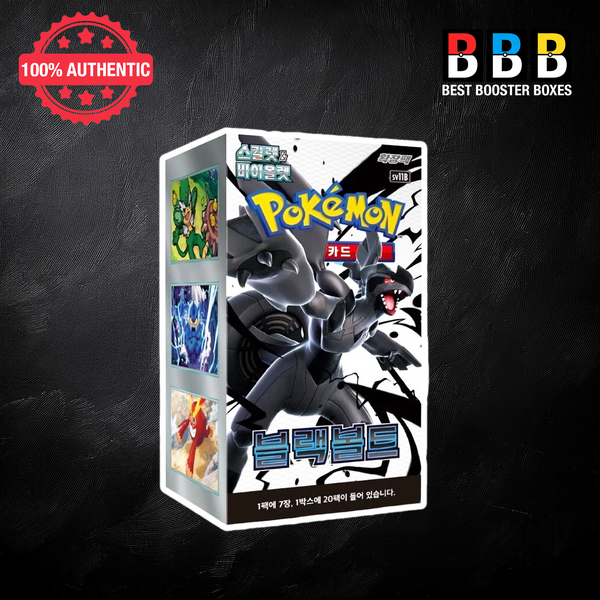 Black Bolt Booster Box Sealed Korean Pokemon Front