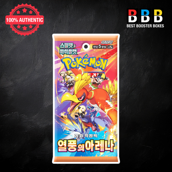 Heat Wave Arena Booster Pack Sealed Pokémon Korean sv9a trading card game pack with premium collectible cards