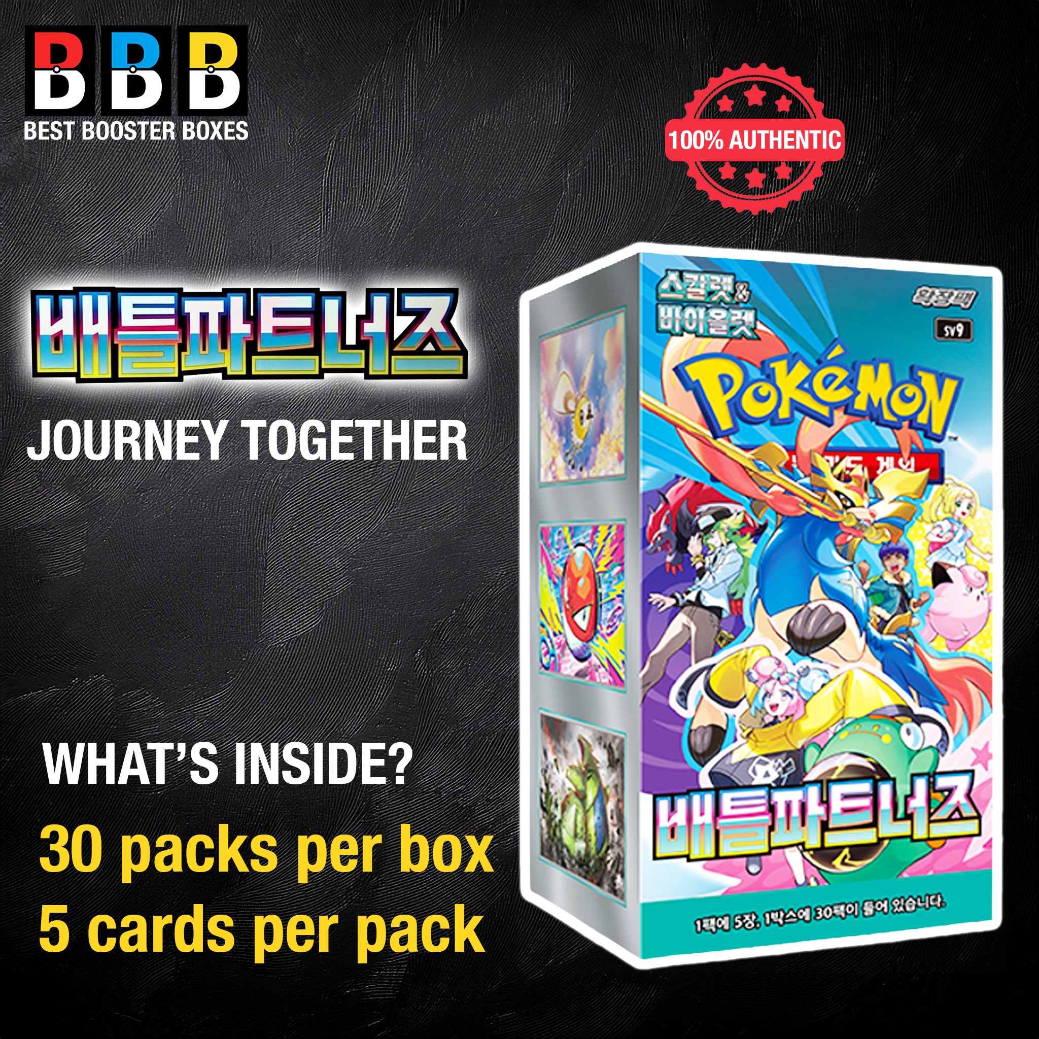 Battle Partners Booster Box Sealed Korean Pokemon Product Details