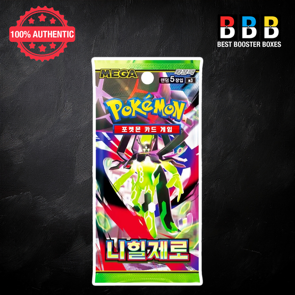 Nihil Zero Booster Pack Sealed Pokémon Korean (m3) – 5-card factory sealed pack | Best Booster Boxes UK