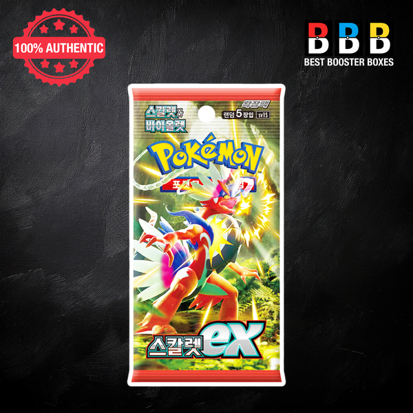 Scarlet Ex Korean Pokémon Booster Pack sv1S - Sealed Single Pack - 5 Cards - UK
