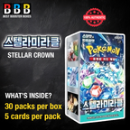 Stellar Miracle Booster Box Sealed Korean Pokemon Product Details