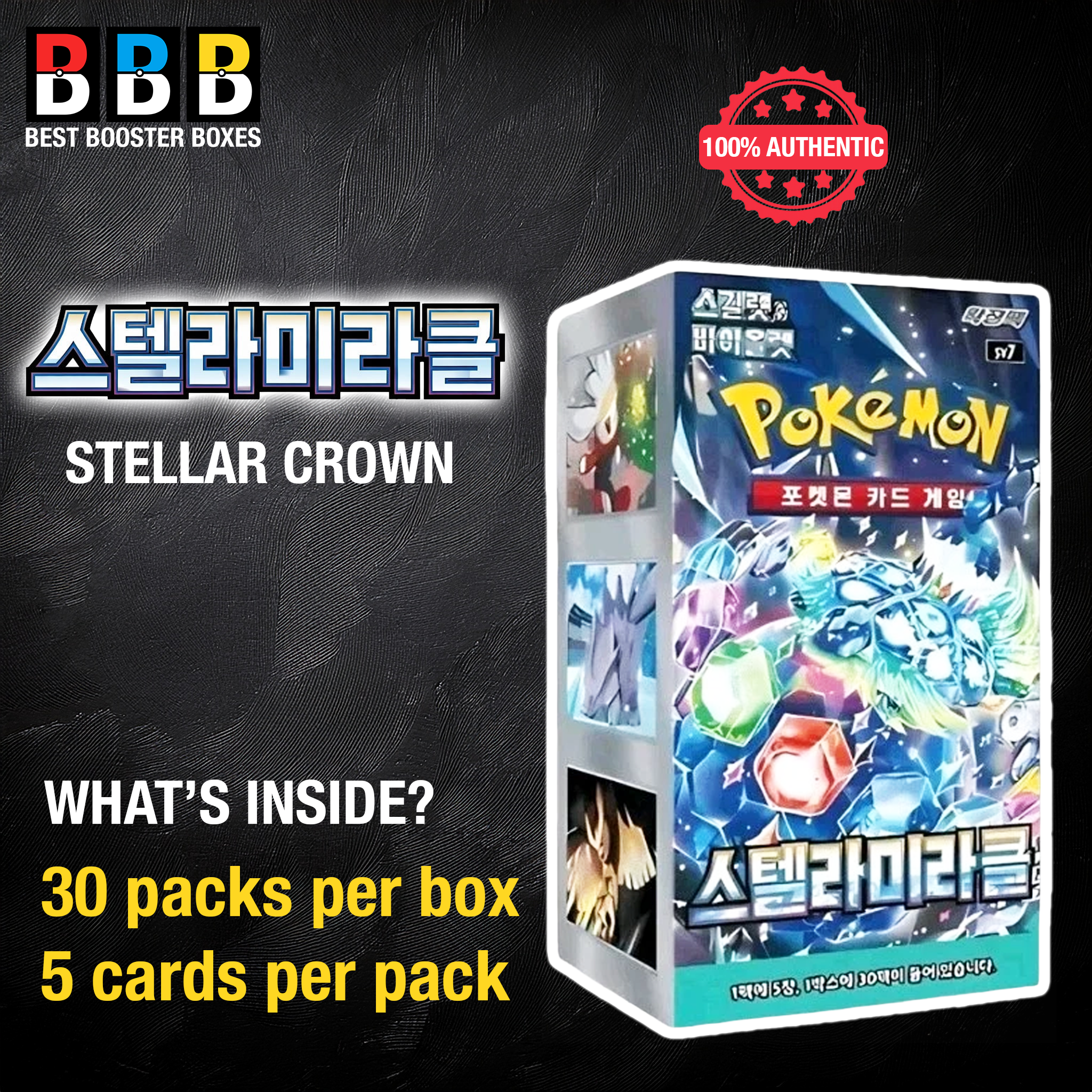 Stellar Miracle Booster Box Sealed Korean Pokemon Product Details