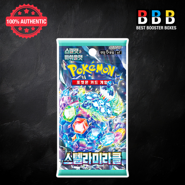Stellar Miracle Booster Pack Sealed Pokémon Korean sv7 trading card game pack with premium collectible cards