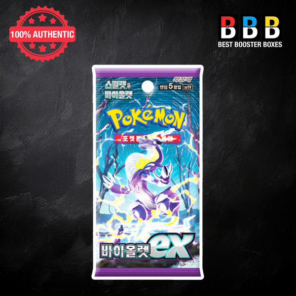 Violet Ex Korean Pokémon Booster Pack sv1V - Sealed Single Pack - 5 Cards - UK
