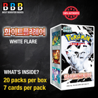 White Flare Booster Box Sealed Korean Pokemon Product Details