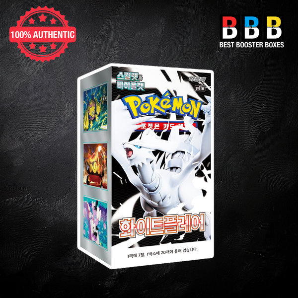 White Flare Booster Box Sealed Korean Pokemon Front