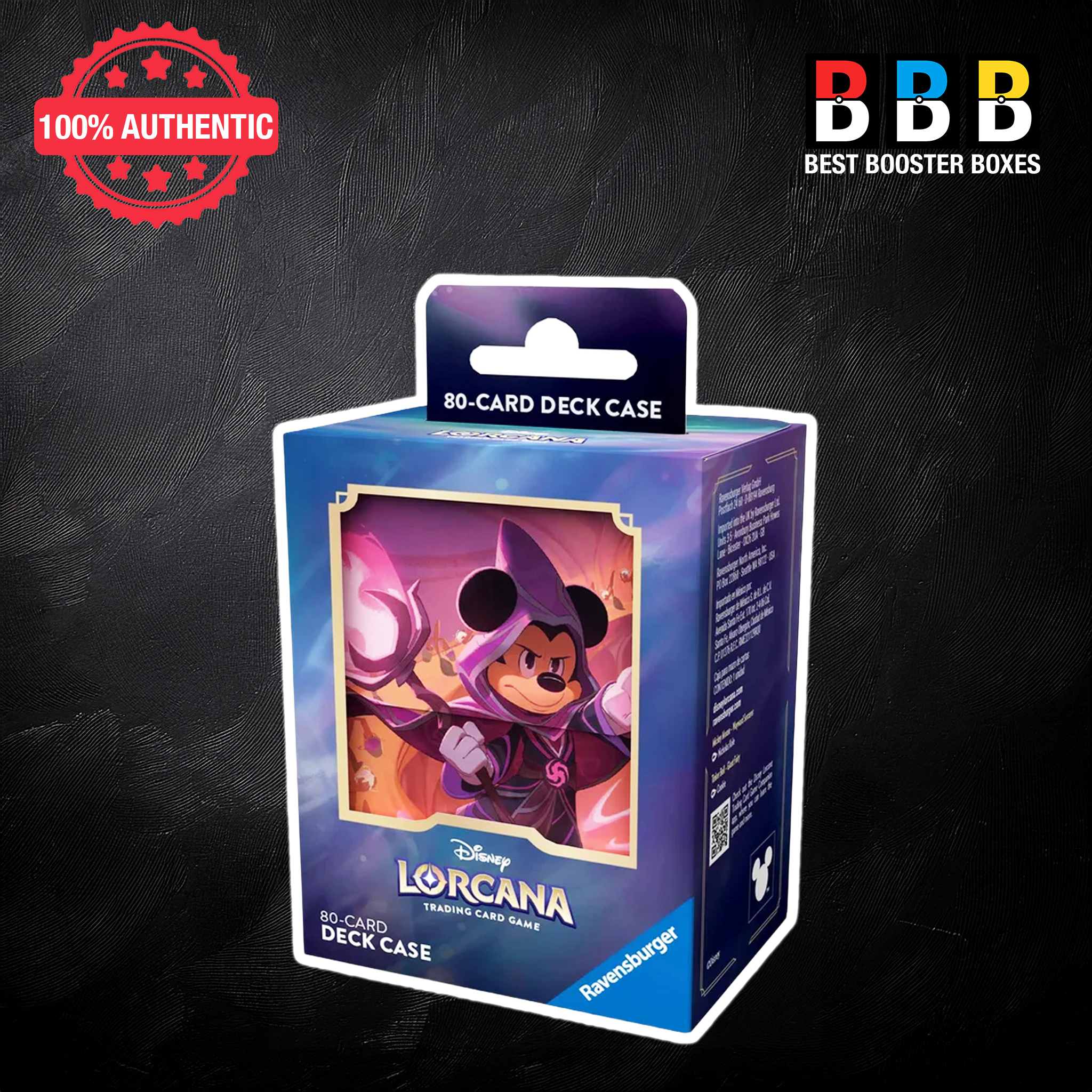 Disney Lorcana TCG Mickey Mouse 80-Card Deck Case Set 8 – featuring Mickey Mouse sorcerer artwork, Best Booster Boxes UK