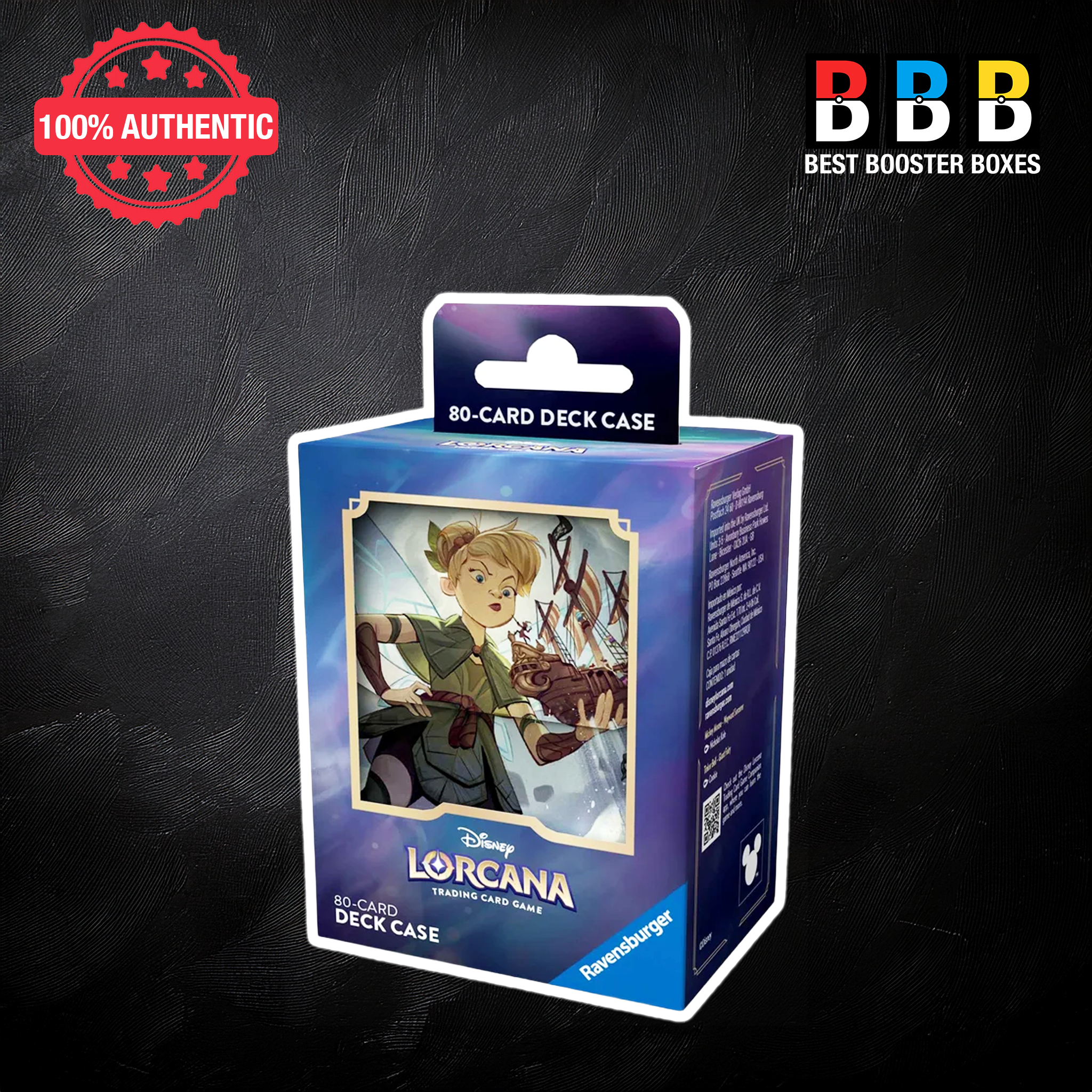 Disney Lorcana TCG Tinker Bell 80-Card Deck Case Set 8 – featuring Tinker Bell pirate ship artwork, Best Booster Boxes UK