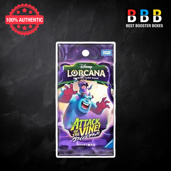 Disney Lorcana Attack of the Vine Japanese Booster Pack – Sealed Booster Pack – Best Booster Boxes UK
