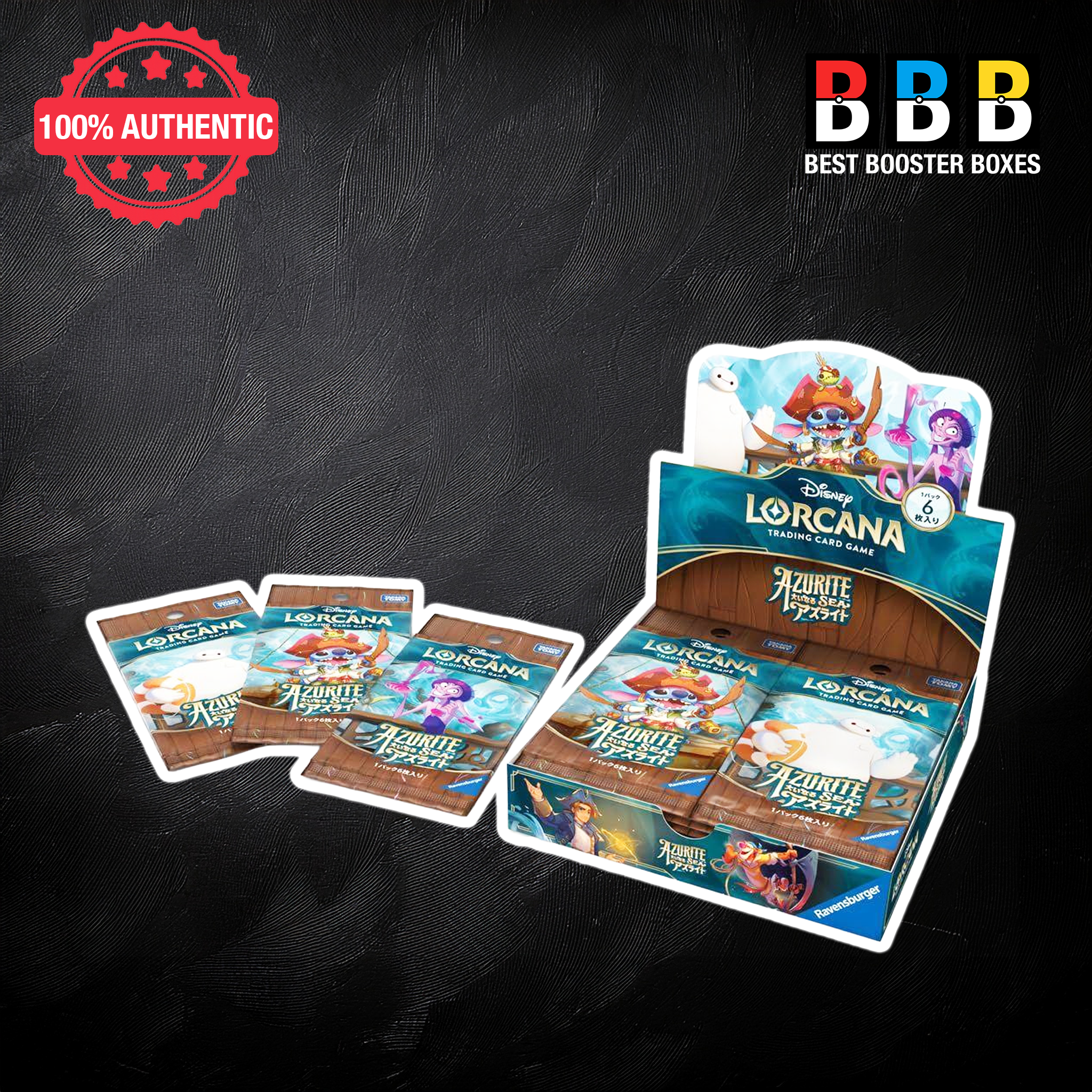 Disney Lorcana Azurite Sea Japanese Booster Box – Sealed TCG Box, 16 Packs, Booster Packs Contents | Best Booster Boxes UK