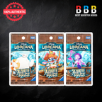 Disney Lorcana Azurite Sea Japanese Booster Packs Art Set – Sealed TCG, 6 Cards | Best Booster Boxes UK