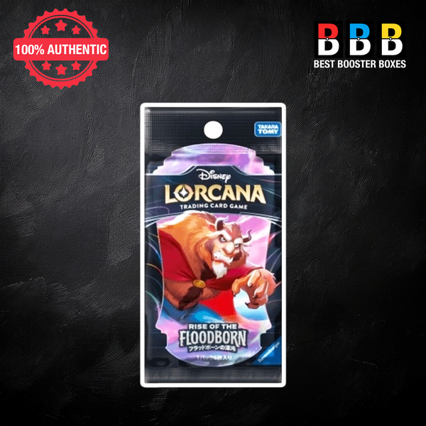 Disney Lorcana Rise of the Floodborn Japanese Booster Pack – 6 Random TCG Cards by Takara Tomy