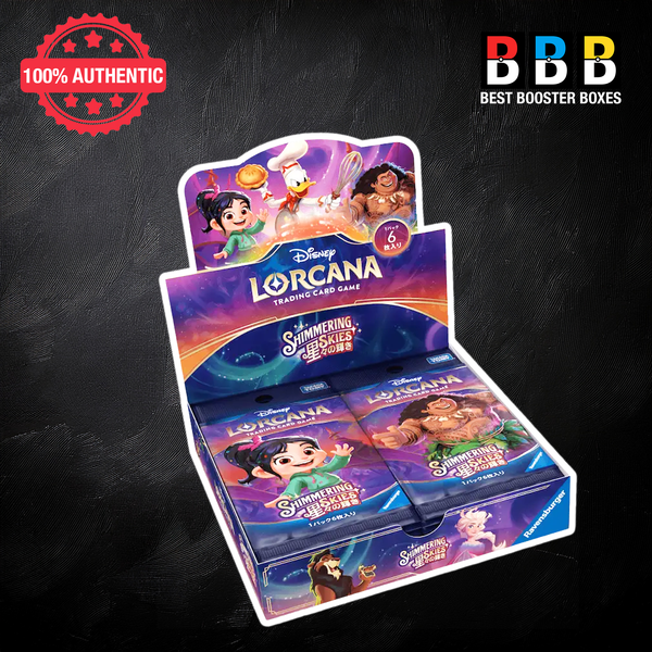 Disney Lorcana Shimmering Skies Japanese Booster Box – 16 Packs, Sealed by Takara Tomy
