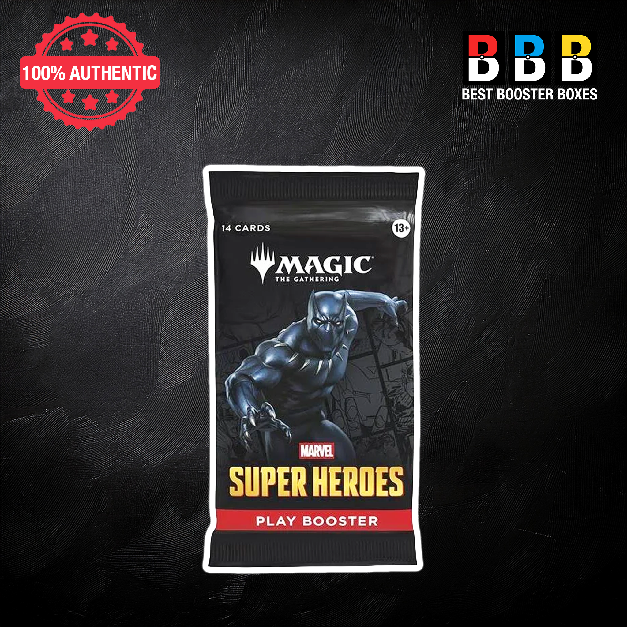 MTG Marvel Super Heroes Play Booster Pack — Magic The Gathering Factory Sealed UK Black Panther Pack Art