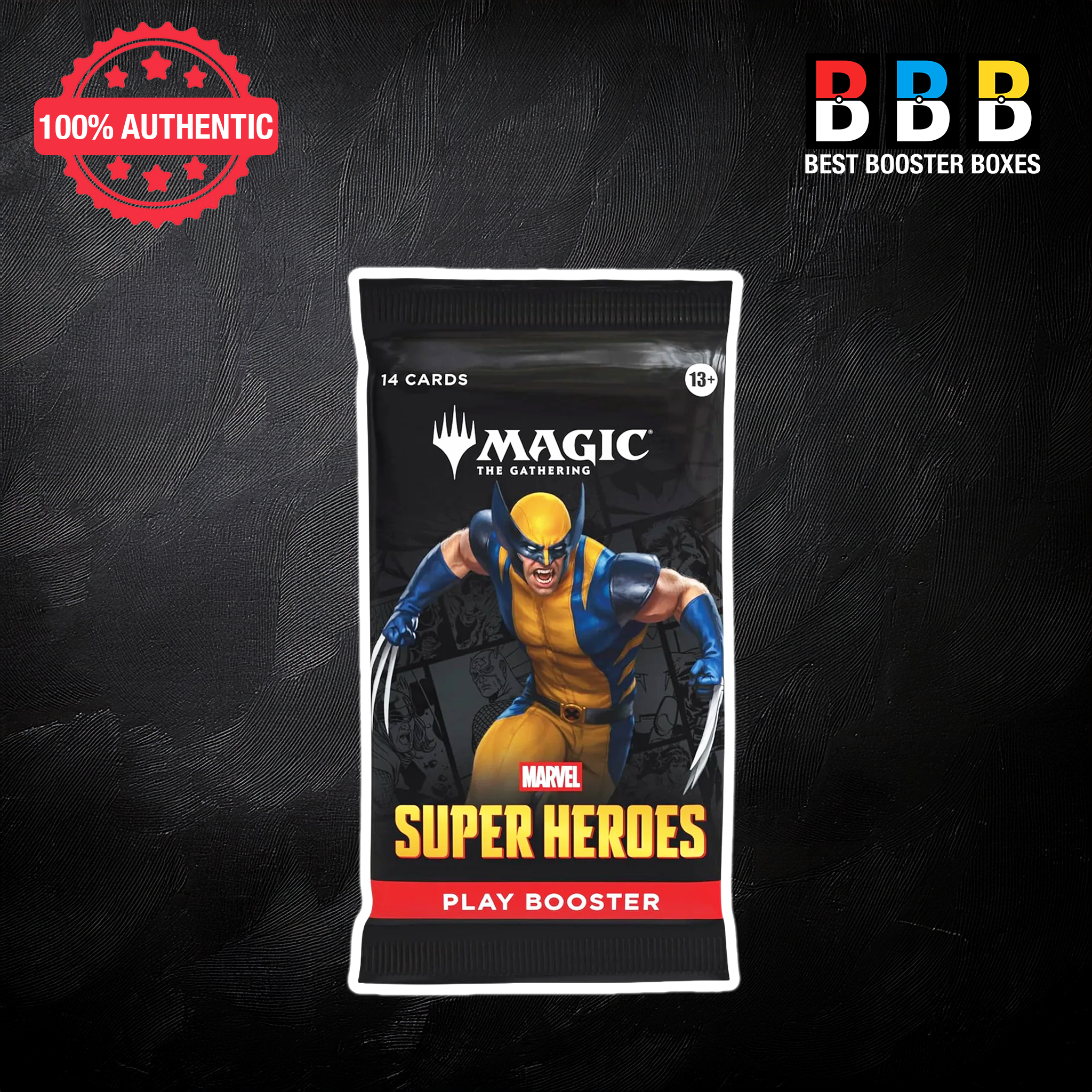 MTG Marvel Super Heroes Play Booster Pack — Magic The Gathering Factory Sealed UK Wolverine Pack Art
