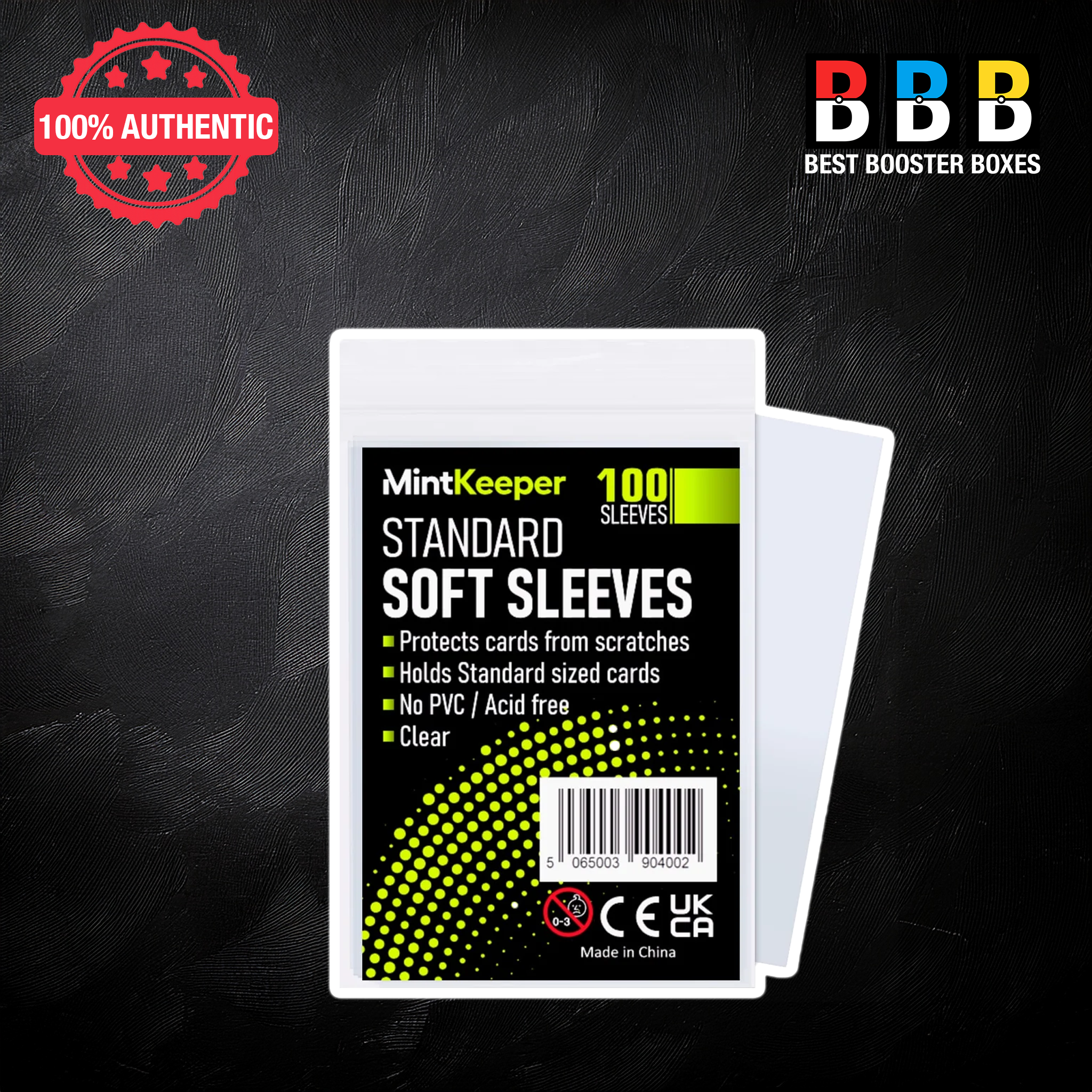 MintKeeper Standard Soft Penny Sleeves Pack of 100 – Clear, Acid-Free TCG Card Sleeves