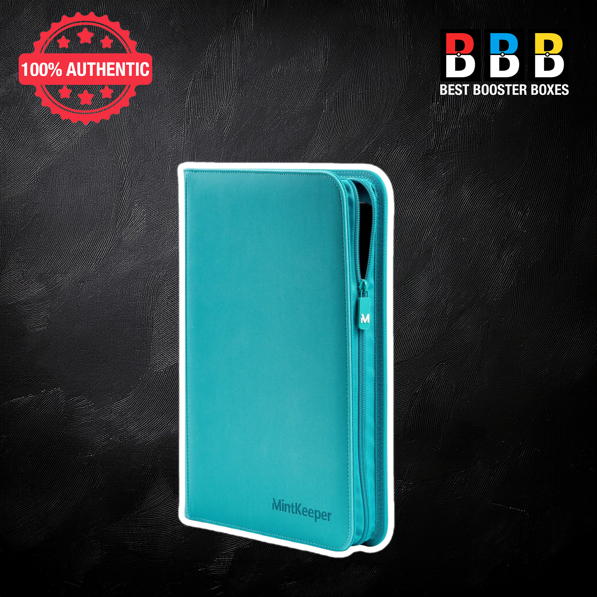 MintKeeper 252 Toploader 9 Pocket Zip Binder - Aqua