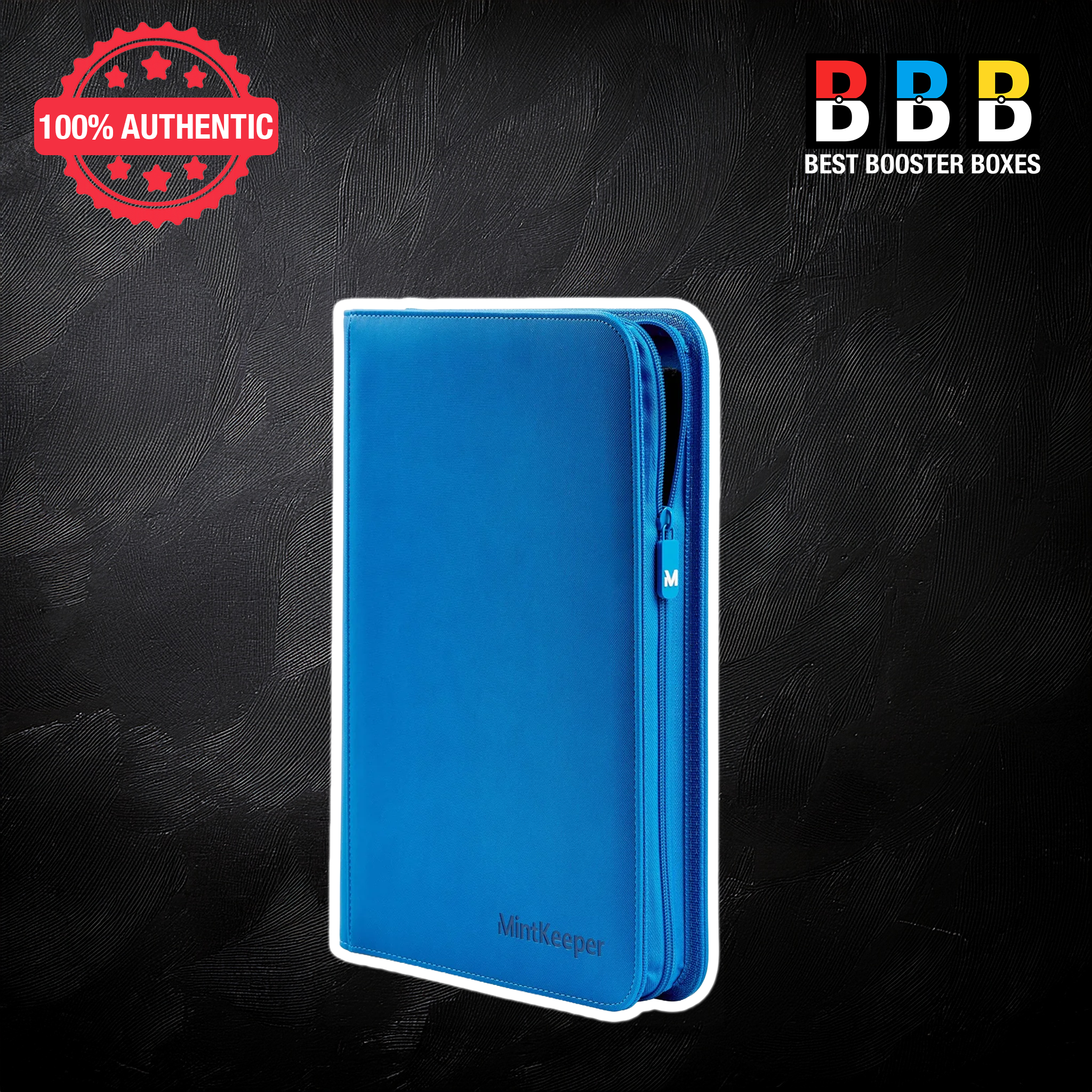 MintKeeper 252 Toploader 9 Pocket Zip Binder - Blue