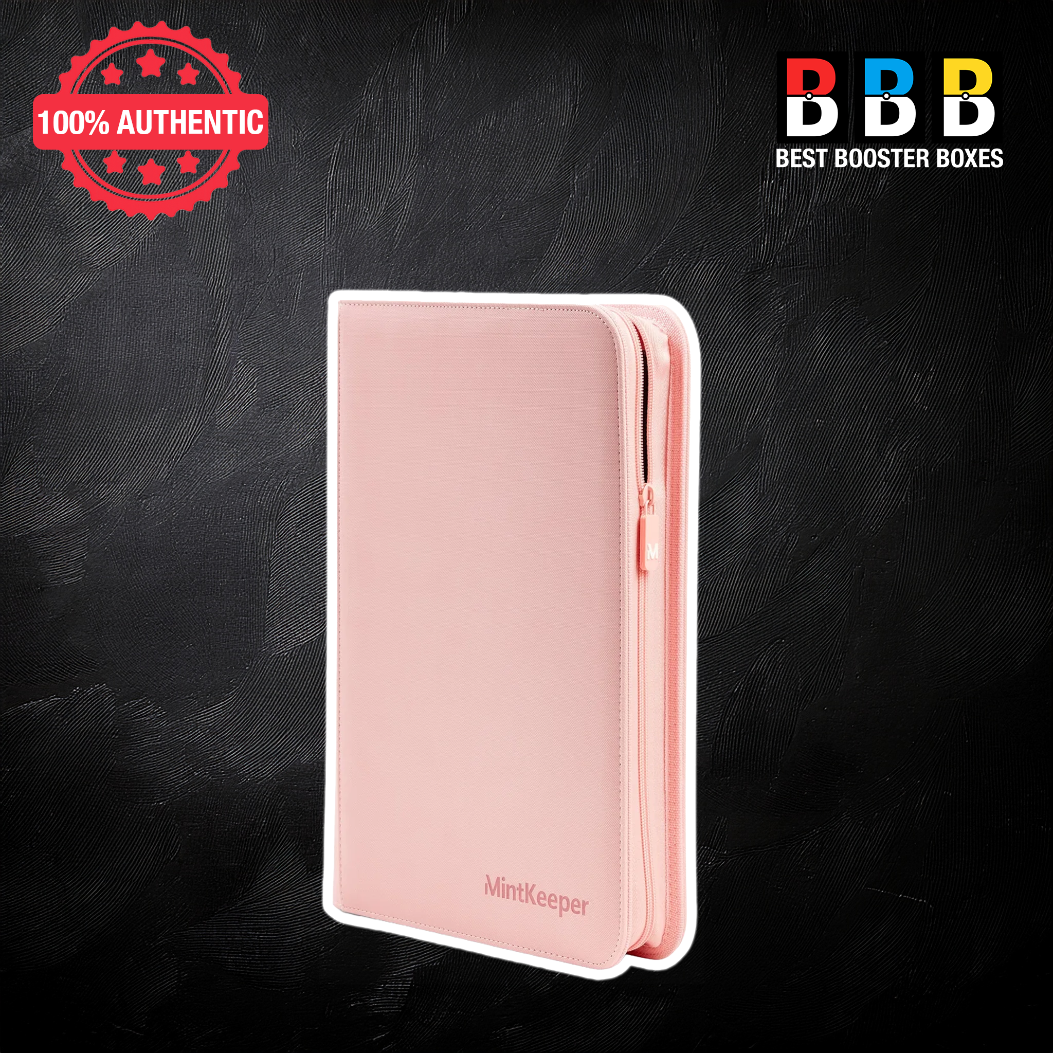 MintKeeper 252 Toploader 9 Pocket Zip Binder - Pink