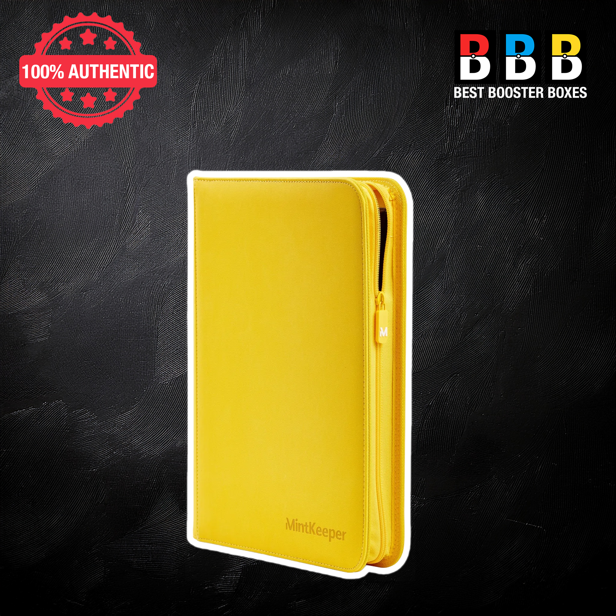 MintKeeper 252 Toploader 9 Pocket Zip Binder - Yellow