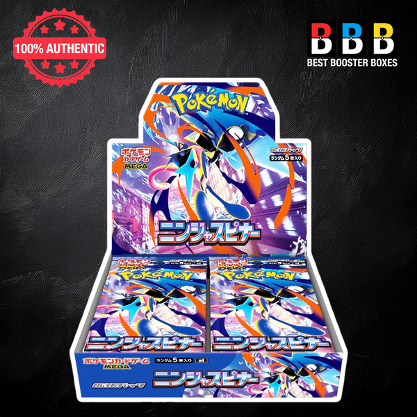 Ninja Spinner Booster Box Pokémon Japanese front view showing premium packaging and authentic seal