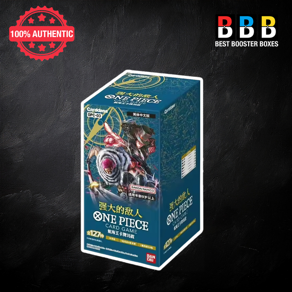 One Piece TCG OPC-03 Mighty Enemies Sealed Booster Box – Simplified Chinese edition, factory sealed