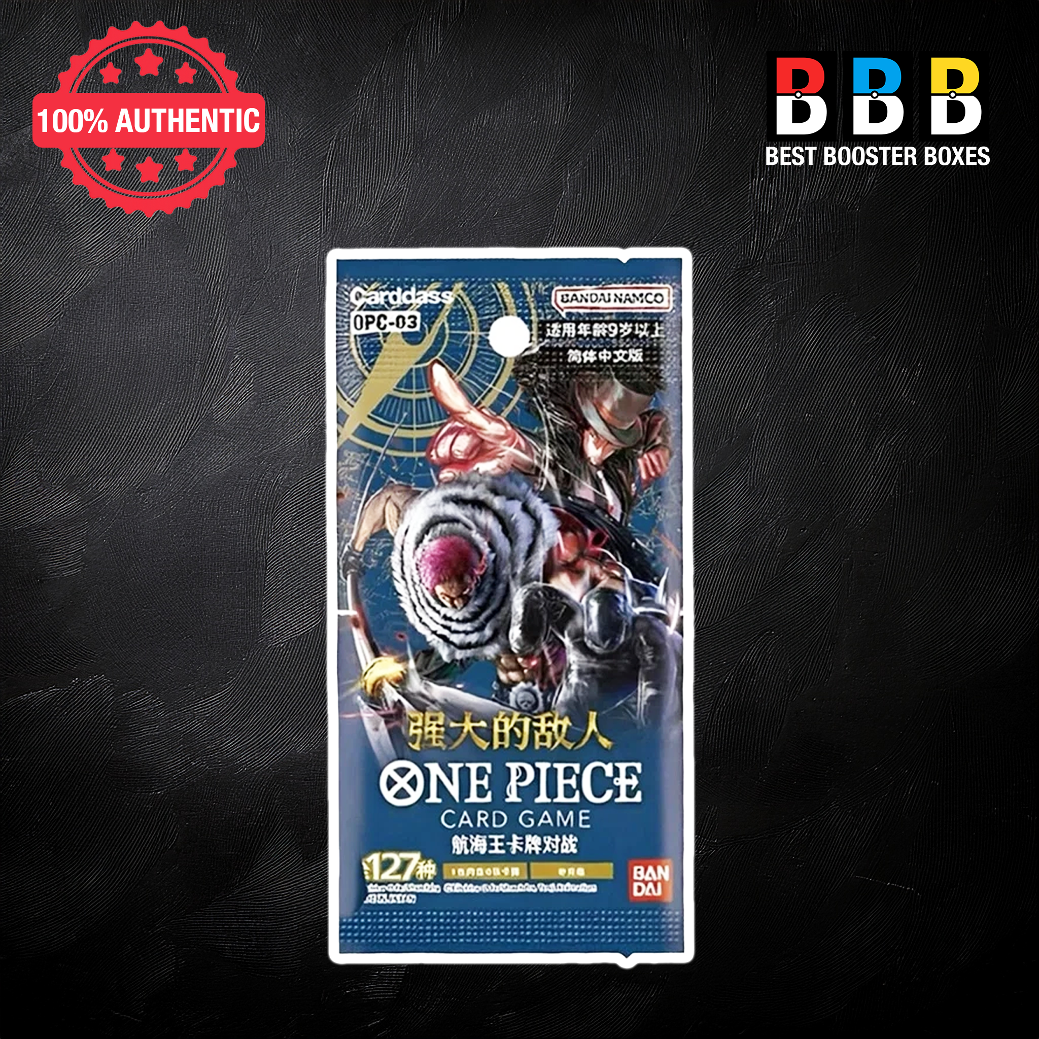 One Piece TCG OPC-03 Mighty Enemies Booster Pack – Simplified Chinese edition, factory sealed UK