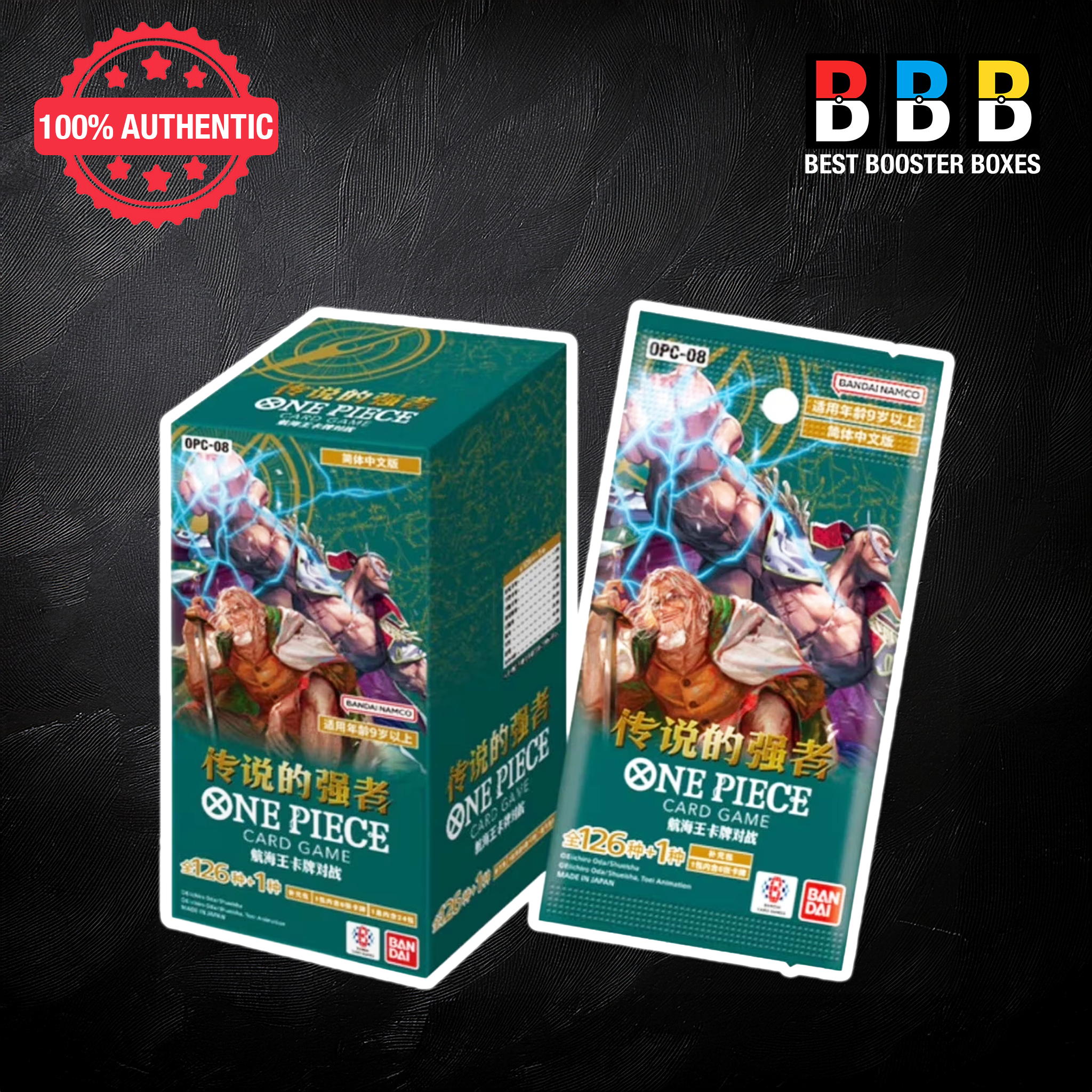 One Piece OPC-08 Two Legends sealed Chinese booster box – factory sealed, UK stock
